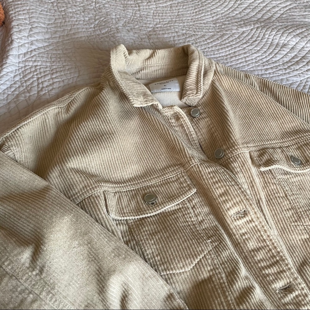 Corduroy beige jacket